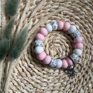 Wild Marble Wristlet Keychain