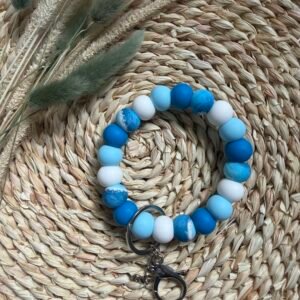 Coastal Tide Wristlet Keychain
