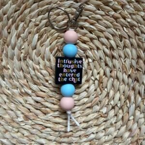 Intrusive Thoughts Straight Keychain